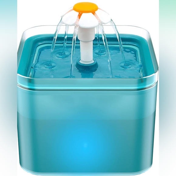 Other - Ultra Silent Cat Fountain 67oz/2L, with LED Light, Activated Carbon Filt…